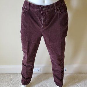 St. John's Bay Brown Corduroy Straight Leg Pants SZ 10T